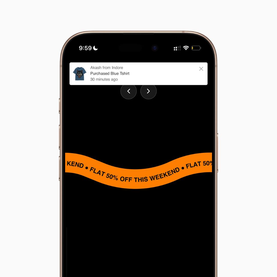 FOMO Purchase Popups